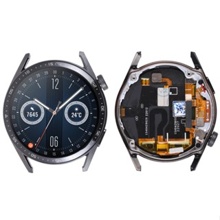 มาใหม่ อะไหล่นาฬิกาข้อมือดิจิทัล หน้าจอ LCD พร้อมกรอบ สําหรับ Huawei Watch GT 3 46 มม. JPT-B29