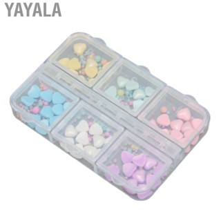 Yayala Heart Nail Art Decor  Portable Attractive Nail Decorations Enough Quantity and Shape Versatile Safe Resin  for Nail Salon