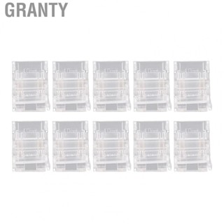 Granty 10PCS 4 Pin 10mm  Strip Connectors Solderless Quick Connection  Adapter