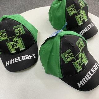 หมวกกันแดด ผ้าฝ้ายแท้ สําหรับเด็กMinecraft