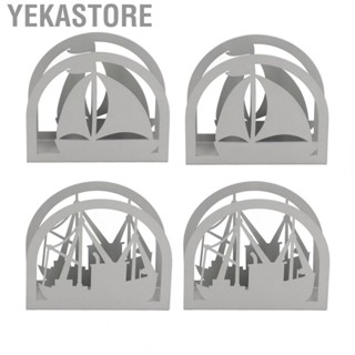 Yekastore Metal Upright Napkin Holder  2pcs Stainless Steel Napkin Holder Burr Free  for Home