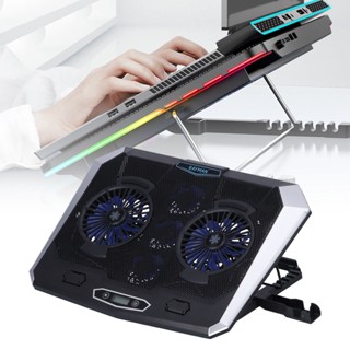 Computer Ac.lr Laptop Cooling Stand Color Night Light 6 Level High Speed ​​Mute USB อุปกรณ์เสริมคอมพิวเตอร์ 7.5W 5V