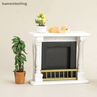 Kamembelling โมเดลเตาผิงจิ๋ว 1/12 สําหรับตกแต่งบ้านตุ๊กตา ห้องนั่งเล่น EN