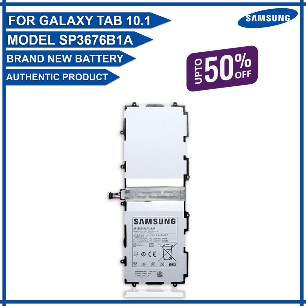 แบตเตอรี่ Samsung Galaxy Tab 10.1 Battery P7500 | N8000 [1S2P] Battery Model SP3676B1A | 7000mAh
