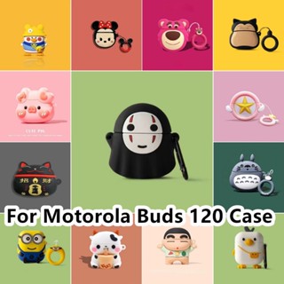 พร้อมส่ง!  เคสหูฟัง แบบนิ่ม ลายการ์ตูน สําหรับ Motorola Buds 120 120