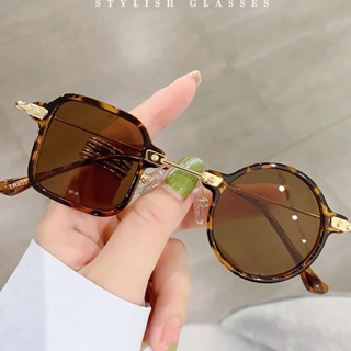 【Vhong Sunglasses】แว่นตากันแดด กรอบโลหะ ทรงกลม สไตล์วินเทจ เรโทร สําหรับผู้หญิง และผู้ชาย UV400