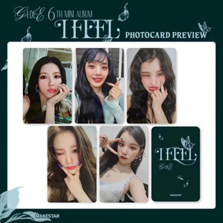 โปสการ์ดโลโม่ I-DLE Album I FEEL GIDLE Lucky Draw Kpop สําหรับเก็บสะสม 5 ชิ้น ต่อชุด