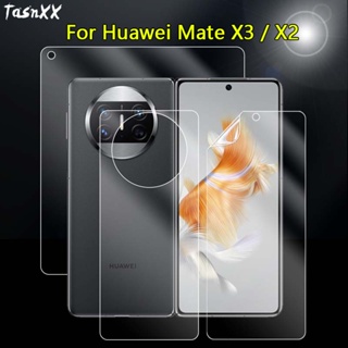 ฟิล์ม TPU นิ่ม ด้านหน้า / หลัง สําหรับ Huawei Mate X3 / X2 ใสพิเศษ ป้องกันรอยขีดข่วน ป้องกันหน้าจอ แบบเต็ม - ไม่ใช่กระจกนิรภัย