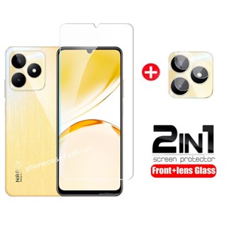 สําหรับ realme C53 realmeC53 2023 ฟิล์มกระจกนิรภัย ใส real me หน้าจอ ตัวป้องกัน ฟิล์มกระจก เลนส์ด้านหลัง กล้อง ป้องกันเต็มรูปแบบ
