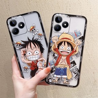 พร้อมส่ง ใหม่ เคสโทรศัพท์มือถือ ซิลิโคนนิ่ม ใส บางมาก กันกระแทก ลายการ์ตูนลูฟี่ Run Luffy สําหรับ Realme C53 C55 NFC 2023 RealmeC53