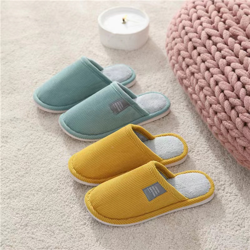 (B-44) โค้ด HISA7J  ลดเพิ่ม 30 บาท รองเท้าใส่อยู่บ้าน ผ้าฝ้าย กันลื่น
