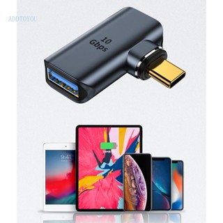 【3C】อะแดปเตอร์เชื่อมต่อแม่เหล็ก Type C ตัวผู้ เป็น USB3 0 ตัวเมีย