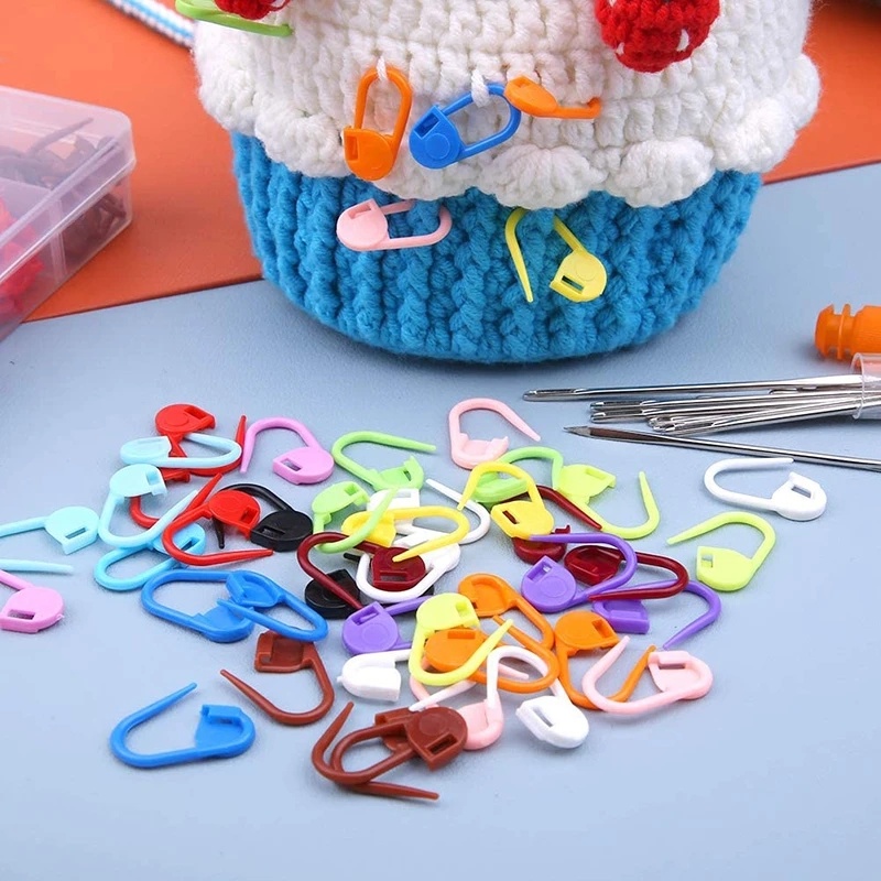 50 ชิ้น ถักโครเชต์ ล็อค ตะเข็บ มาร์กเกอร์ / DIY พลาสติก หมุดสาน ตะเข็บ / เข็ม คลิป เครื่องมือนับ อุปกรณ์