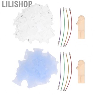 Lilishop Plastic Floss Bobbins  Embroidery Floss Bobbins 100pcs Plastic Metal  for Needlework