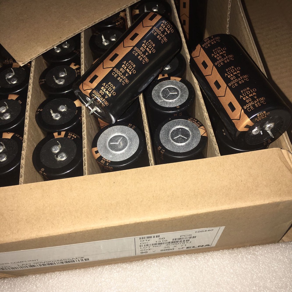 Elna LAO ของแท้ ตัวเก็บประจุไฟฟ้า ฟิลเตอร์กรองเสียงสเตอริโอ Hi-fi-end 50V 63V 80V 100V 10000uf 15000