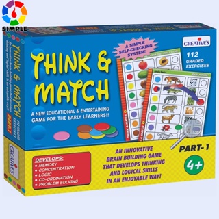 Creative Educational Aids P. Ltd. Think And Match - 1 (Multicolour),for-Kids