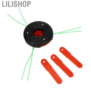 Lilishop Grass Trimmer Head  Simple Installation String Trimmer Head Replacement with 3 Plastic Blades for Agriculture