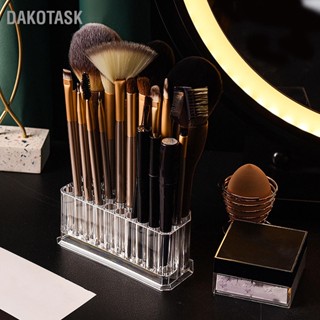  DAKOTASK อายไลเนอร์ที่ใส่ออแกไนเซอร์สำหรับผู้หญิง 26 ช่องใสลิปไลเนอร์ออแกไนเซอร์ดินสอเขียนคิ้วสำหรับแปรงแต่งหน้า