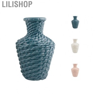 Lilishop Vase Flower Vase Nordic Style Plastic Flower Decoration  Rattan Vase Dried Wet Flower Container