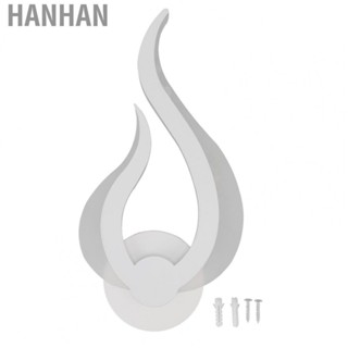 Hanhan Wall Light Flame Shaped Simple Design Acrylic Aluminum Alloy Wall Sconce US