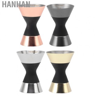 Hanhan Cocktail Jigger  Professional Double Sided Smoothly Stainless Steel Bar Jigger Fine Workmanship  for Home