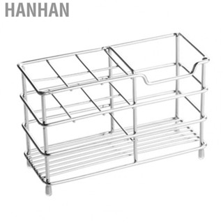 Hanhan  Holder  Toothpaste Holder Organizer Stable Multifunctional  Slip Rust Proof Simple  for Bathroom