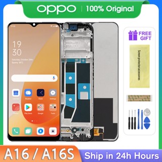 อะไหล่หน้าจอสัมผัส LCD A16 CPH2269 6.52 นิ้ว สําหรับ Oppo A16S CPH2271 CPH2269