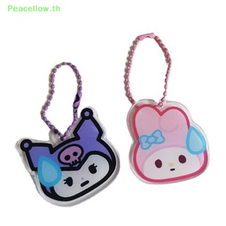 SANRIO Peacellow พวงกุญแจอะคริลิค จี้การ์ตูน Hello Kitty Pom Purin Pachacco น่ารัก สําหรับตกแต่งกระเป๋านักเรียน