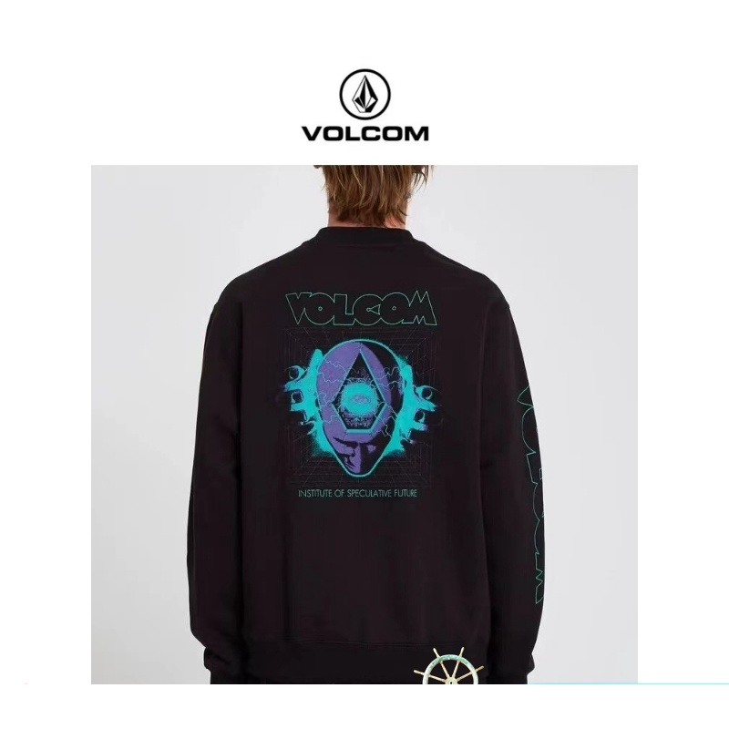 Volcom เสื้อกันหนาว แขนยาว พิมพ์ลาย แฟชั่นฤดูใบไม้ร่วง และฤดูหนาว สําหรับผู้ชาย4632105