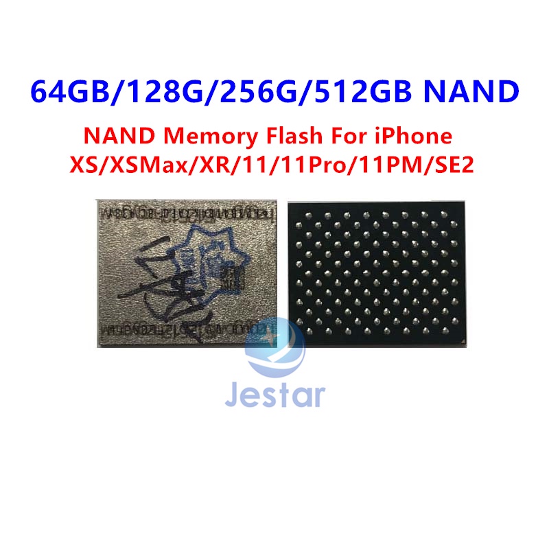 ชิปแฟลชไดรฟ์ 64GB 128GB 256G 512G HDD Nand สําหรับ iPhone XS XS-MAX XR SE2 11 11P 11ProMax