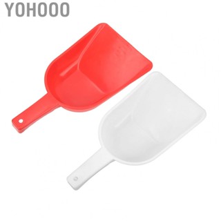 Yohooo Plastic Feed Shovel PE  Ice Mini Snow Scoop Handle(Red