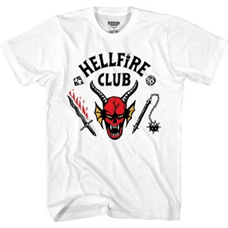 เสื้อยืด พิมพ์ลาย Stranger Things Hellfire Club สําหรับผู้ชาย