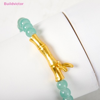 Buildvictor สร้อยข้อมือ จี้หยก ไม้ไผ่เทียม แฮนด์เมด สไตล์วินเทจ เรโทร สําหรับผู้หญิง TH