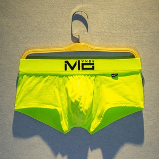 MNO.9 Boxer Briefs MC01 กางเกงในชาย เป้าตุง colorful ขอบลายอักษร  กางเกงในบ๊อกเซอร์