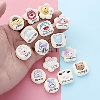 【MEET】1pc Glossy Cartoon Brand Series Resin Accessories DIY Resin Jewelry DIY Handmade Materials