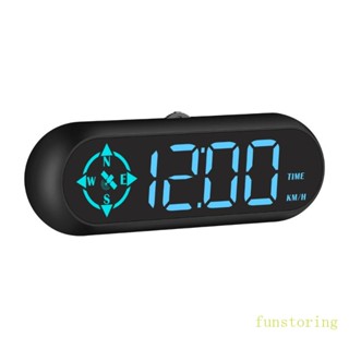 Fun เครื่องวัดความเร็วรถยนต์ GPS เซนเซอร์วัดระดับ OBD HUD Head Up Display LED Smart-Digital Driving Overspeed Alarm Reminder Inclinom