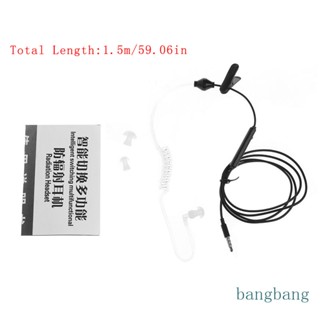 Bang ใหม่ 3 5 มม. ท่ออากาศ ป้องกันรังสี สเตอริโอ หูฟังอินเอียร์ หูฟังเดี่ยว พร้อมไมโครโฟน