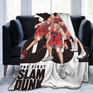 Slam DUNK ผ้าห่ม ผ้าฟลีซ แบบนุ่มพิเศษ พิมพ์ลาย สําหรับเตียง โซฟา