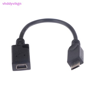 Vhdd สายเคเบิลแปลงข้อมูล Micro 5P USB ตัวผู้ เป็น Mini 5P USB ตัวเมีย TH