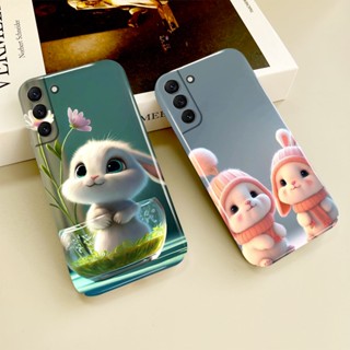 เคสโทรศัพท์มือถือแบบแข็ง ลายกระต่ายน่ารัก สําหรับ Samsung Galaxy S23 S22 S21 S20FE Note 10 9 Ultra Plus A73 A71 A53 A52 A51 A50 A13 A12 A03 S A02 S 5G