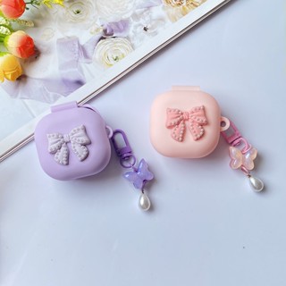 เคสหูฟังซิลิโคน ประดับไข่มุก สไตล์เกาหลีวินเทจ สําหรับ Samsung Galaxy buds live buds2 pro Galaxy buds 2