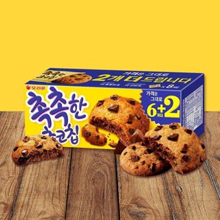 ส่งจากไทย&gt;&gt; choco chip cookies ขนมคุกกี้ช็อกโกแลตชิป orion chok chok choco chip cookies 160g 촉촉한 초코칩