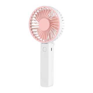  Mini portable handheld small fan (blue/pink) with low noise, high wind power, long battery life, folding table fan