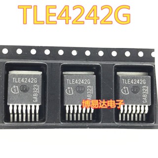 ชิปไดรเวอร์ LED TLE4242G 4242G_A TO263-7 สําหรับรถยนต์ 10 ชิ้น