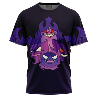 เสื้อยืด พิมพ์ลายโปเกม่อน Ghoulish Gengar