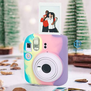 เคสกระเป๋าใส่กล้อง ซิลิโคนนิ่ม หลากสีสัน สําหรับ Instax Mini 12 [Missece.th]