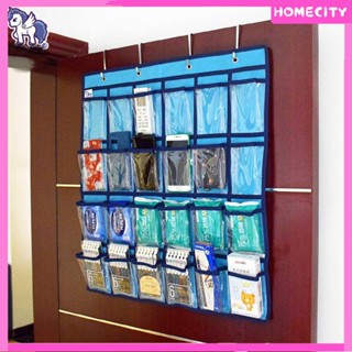 [พร้อม] 30 Clear Pockets Classroom Pocket Chart สำหรับครูที่วางโทรศัพท์มือถือแขวนประตูเครื่องคิดเลขออแกไนเซอร์เหนือประตูหลัง