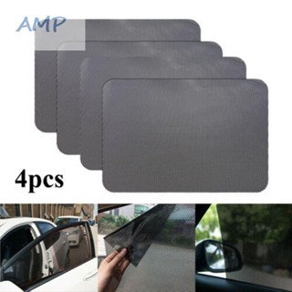 ⚡READYSTOCK⚡Car Curtain 4pcs Set Black Cover Front Rear PVC Sun Shade Sunshade Visor