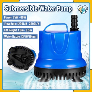 7w/20w Submersible Aquarium Water Pump 220V Cycle Filter Fish Tank for Fountain Pond Hydroponic
