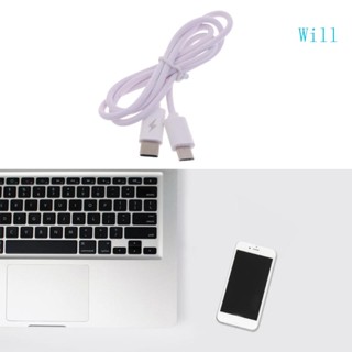 Will สายชาร์จ Type-C เป็น Micro USB ซิงค์ข้อมูล OTG ชาร์จเร็ว ทนทาน สําหรับโทรศัพท์มือถือ